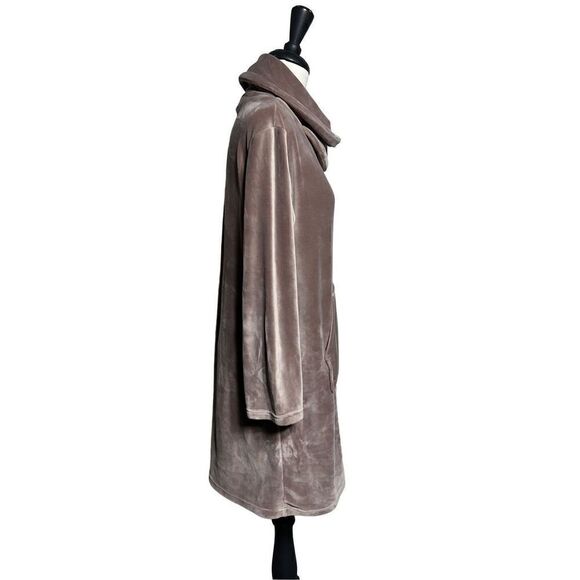 Softies by Paddi Murphy Blush Snuggle Lounger Velour Loungewear Gown Robe S / M - Picture 2 of 5